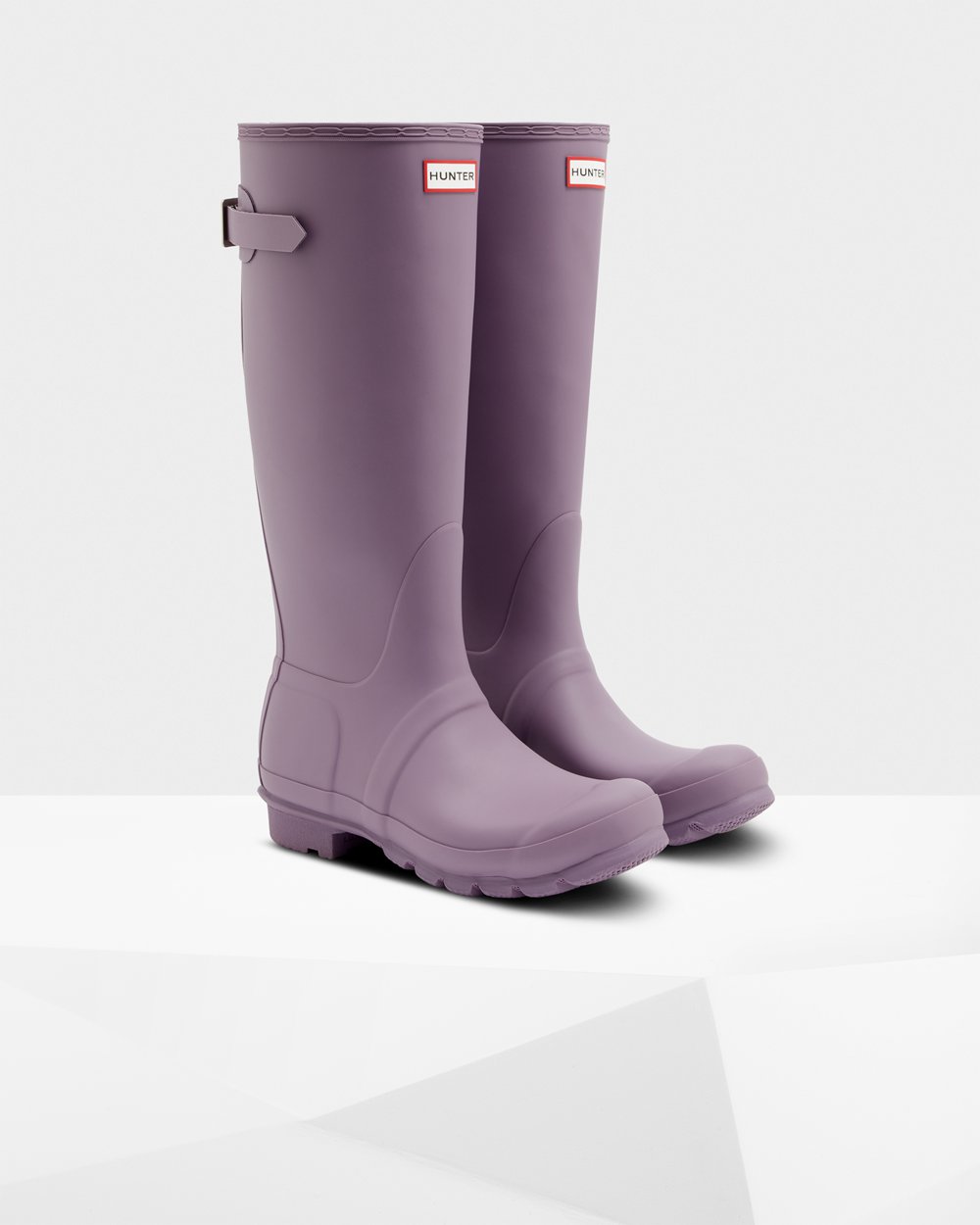 Bottes Hautes de Pluie Hunter Original Back Adjustable Femme Violette YRWIMAB-52